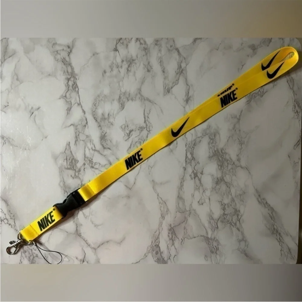 Yellow & black Nike lanyard